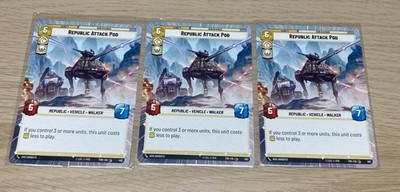 SWU Republic Attack Pod (Hyperspace) Twilight of the Republic  x3