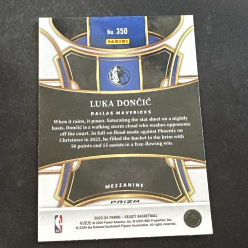 2023-24 Panini Select - Mezzanine Level Luka Dončić #350 Tectonic Prizm - Picture 4 of 4