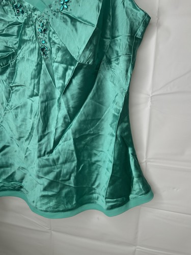 Top Camisola Metro 7 100% Seda con Correas de Espagueti y Piedras Talla XL - Imagen 6 de 11