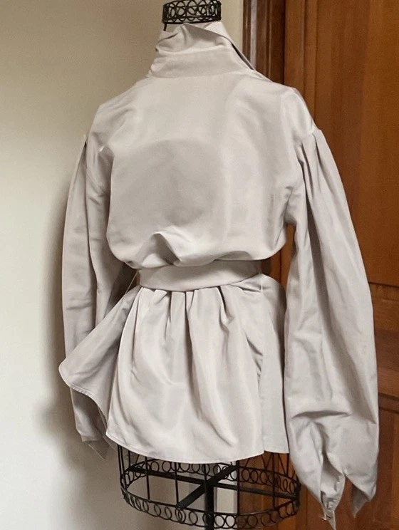 Chaqueta de noche Lafayette 148 New York gris pálido, nueva con etiquetas Foto 4 de 4