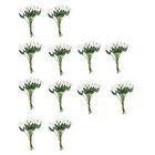 144 Pcs Lather Simulation Flower Artificial Flower Decor Bouquets