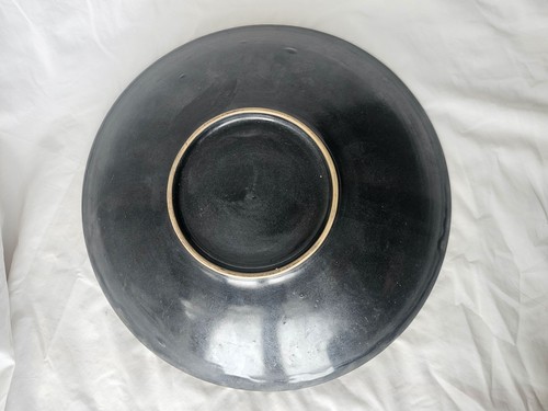 Striking Sarah Perry studio pottery large footed bowl. Gorgeous purple hues - Picture 9 of 12