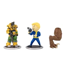 Fallout Excavator and Vault Boy (Gun) 3-Inch Mini Figure Set 2-Pack for Adult...