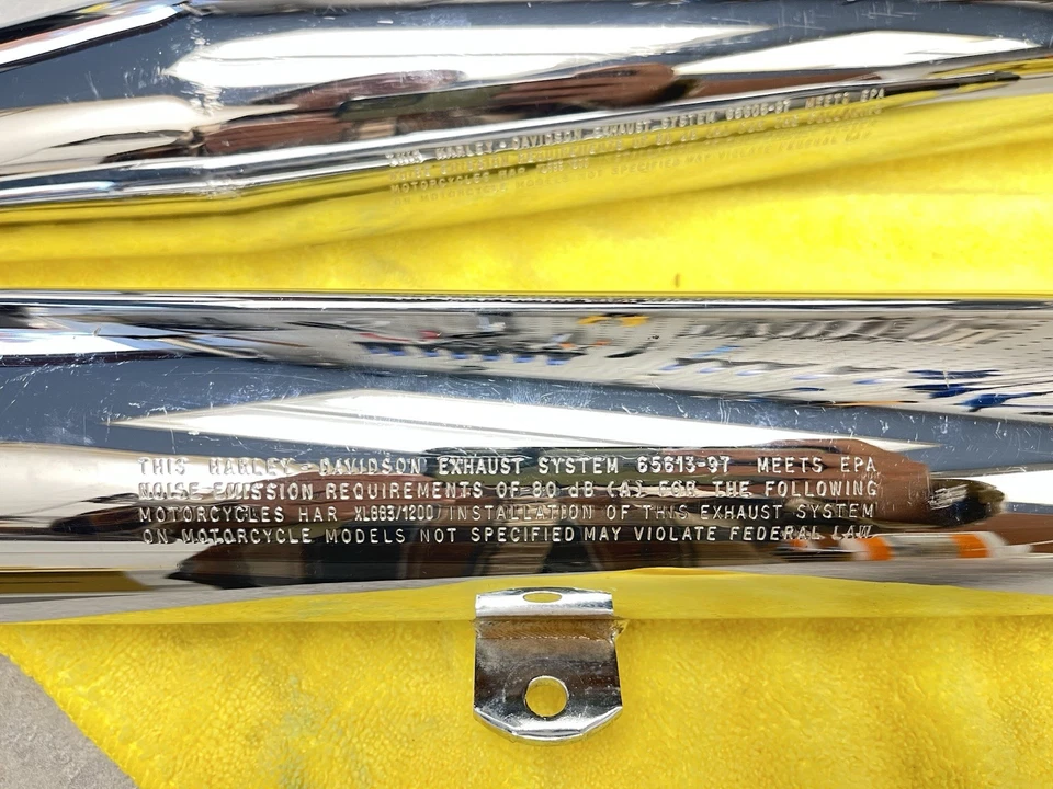 Tubo silenciadores de escape deslizables Harley Davidson 65605-97 Harley XL 883 1200 Foto 3 de 3