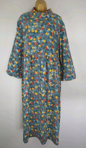 BUYKUD PLUS PINCORD CORDUROY FLORAL DRESS WITH POCKETS SIZE 2XL -28-30 IN EXC - Picture 5 of 12