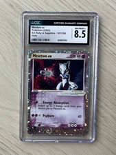 Mewtwo EX CGC 8.5 Pokemon 2003 EX Ruby & Sapphire 101/109 Two Swirls Low POP 93