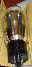 US NAVY CKR 5U4G VT-244 VERY HIGH GRADE RECTIFIER TUBE VINTAGE USA MADE 274B U52