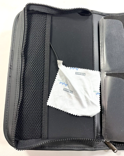 Vintage Fellowes Black and Gray 56 Disc Storage Carrying Zipper Case - Picture 7 of 11