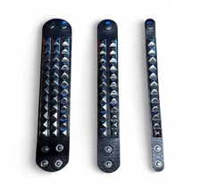 Studded Pyramid Leather Bracelet Lot Of 3