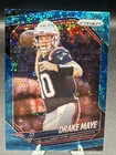 2025 Panini Prizm Drake Maye #165 No Huddle Blue (Disco) Prizm 022/125 Patriots