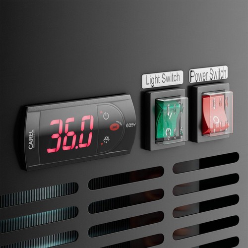 Schwarz Kegerator / Bierzapfanlage mit (2) 2 Zapfhahntürmen - (3) 1/2 Fass Kapazität - Bild 4 von 6