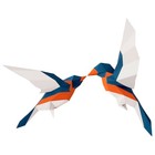  3 D Bird Figurine Hanging Decoration Sculpture Wall Artificial Birds