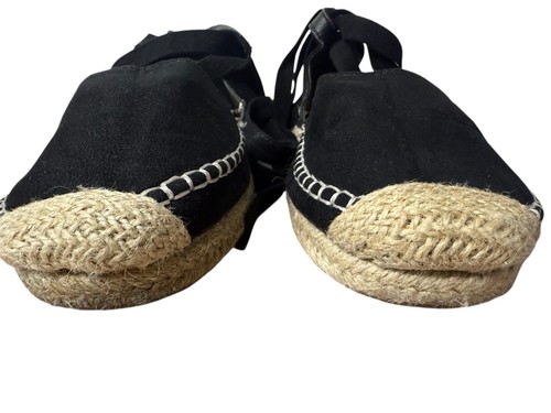 Torrid Black Espadrille Tie-Up Flats (Size 8W) - Picture 4 of 10