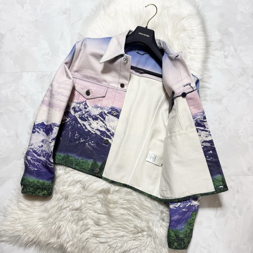 Autentica nuova con etichetta Louis Vuitton Landscape Denim Giacca Monogram Pelle 48 - Foto 7 di 20