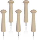 5Pcs Wooden Pegs Shaker Coat Hooks Screw-In Wall Rack Pegs for Hanging Clothes H