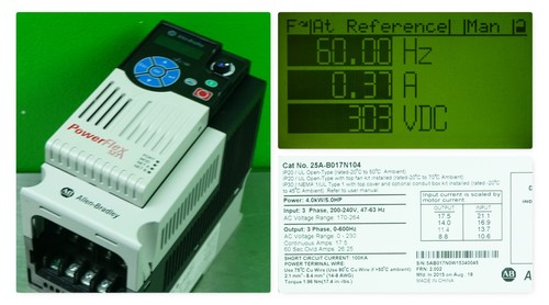 Allen Bradley 25A-B017N104 FRN:2,002 probado bueno - Imagen 1 de 12