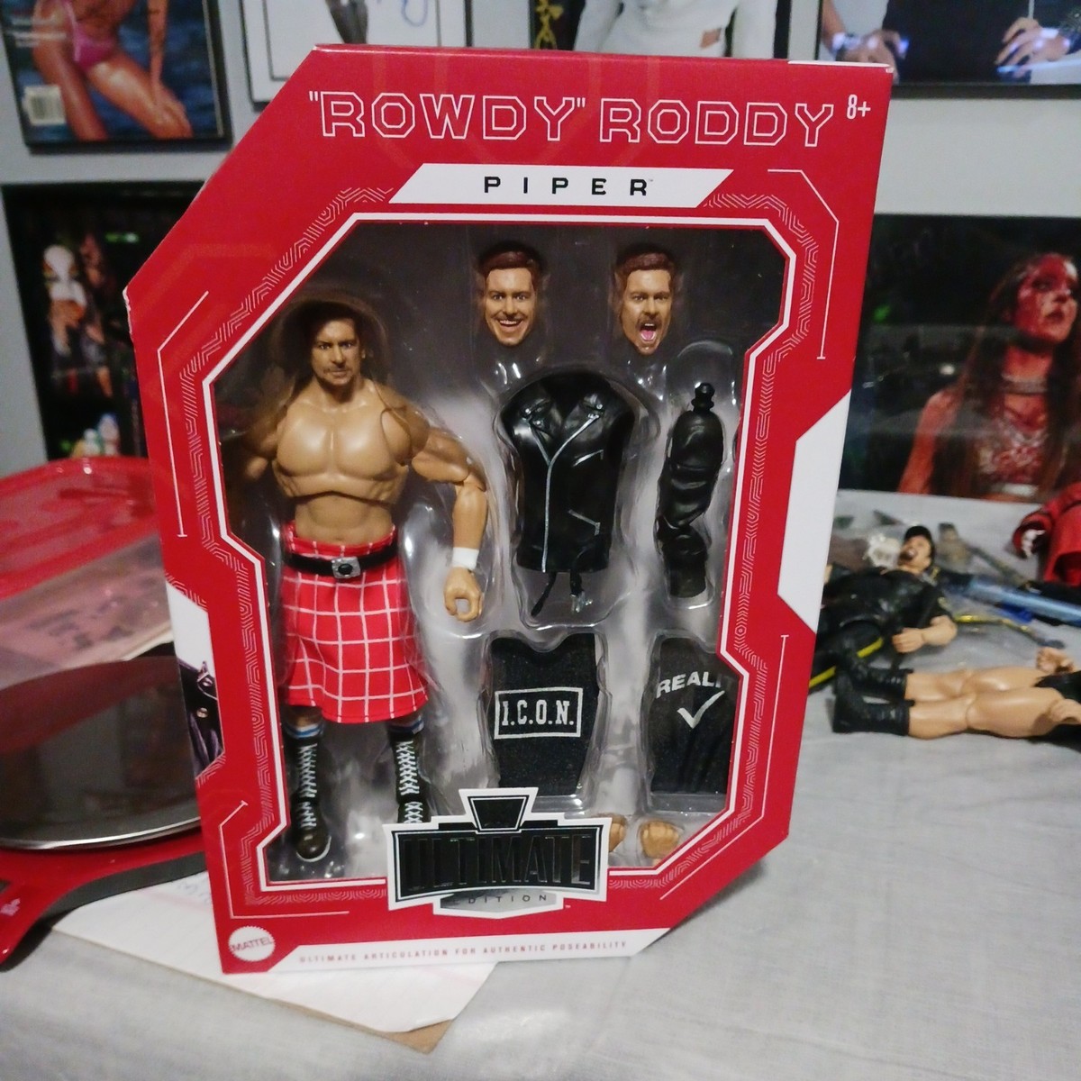 スポーツ WWE Elite Ultimate Rowdy Roddy Piper 2023 WWE Mattel Ultimate Edition Coliseum Collection Series