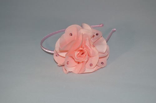 Designer handmade Feel Good Flower Headband w/stone for any occasion - Kid/Adult - Picture 3 of 10