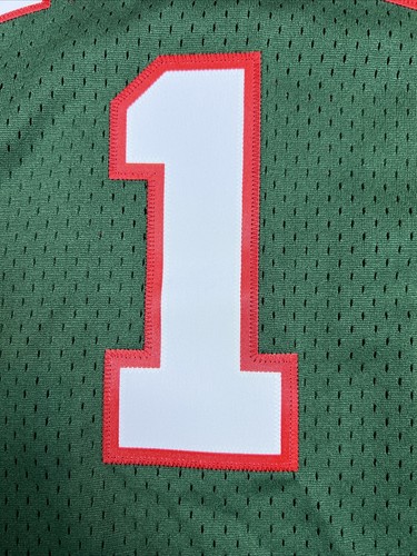 New Rare Oscar Robertson Size XL Reebok Green Swingman Bucks Jersey +2 Length - Picture 3 of 14