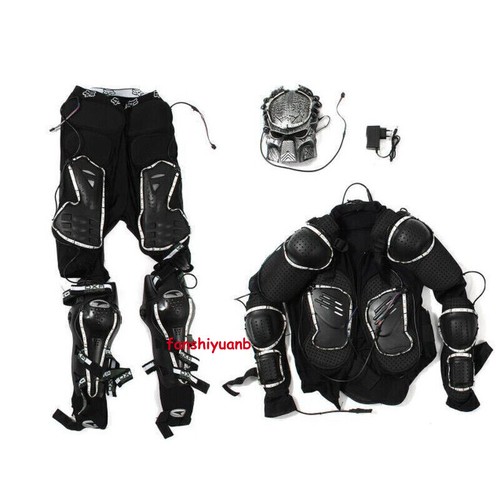 7 Colors LED Robot Suit Light Rechargeable Mask Clothing Remote Control Costume - Picture 5 of 6