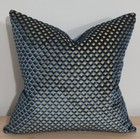 Designers Guild Portland Delft & Omega Velvet Cushion Cover 45x45 cm