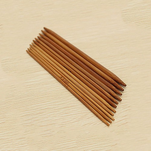 55Pcs/set 11Sizes Double Pointed Bamboo Knitting Needles Sweater Glove Knit Tool - Picture 6 of 9