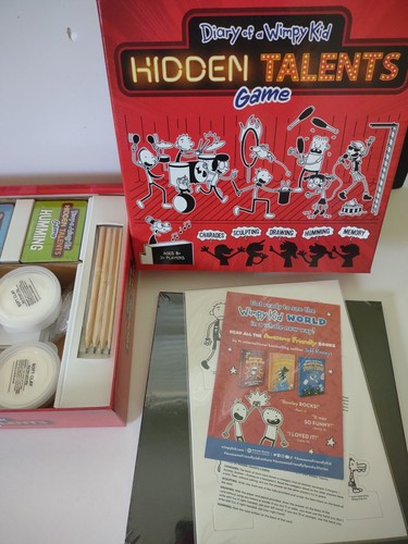 NIB Diary Of A Wimpy Kid Hidden Talents Game For Families Kids Open Box But New - Picture 5 of 6