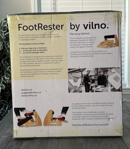 Vilno - FootRester  3-in-1 Under Desk Back & Foot Relief - Picture 4 of 7