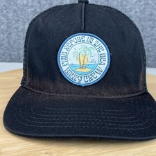 FADED Salty Crew Trucker Hat Cap Snapback Bla...