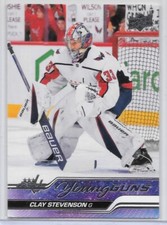 CLAY STEVENSON 2023-24 UPPER DECK #2 YOUNG GUNS SP RC/CANADA/HERSHEY/CAPS