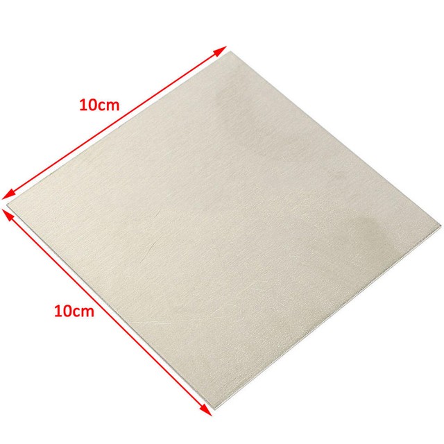 1mm x 100mm x 100mm High Purity 99.96% Nickel Ni Sheet Plate For Electroplating 1mm x 100mm x 100mm High Purity 99.96% Nickel Ni Sheet Plate For Electroplating