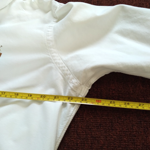 Ralph Lauren Iconic Oxford Shirt Mens Medium White Classic Fit Long Sleeve Logo - Picture 5 of 14