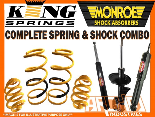 MITSUBISHI LANCER RALLIART 4WD F&R LOW 30mm LOW KING SPRINGS MONROE SHOCKS TBA - Picture 2 of 4