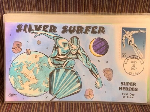 LOT COMPLET de 20 FDC Collins peints à la main - Marvel Super Heroes ventes exceptionnelles #4159a-t