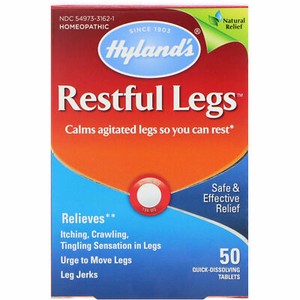 Hyland's Restful Legs for disconcerted Leg Syndrome 50 Tabs