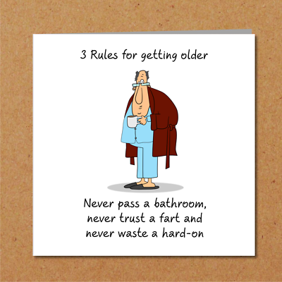 FUNNY BIRTHDAY Card for Dad Men humorous 40th 50th 60th ...