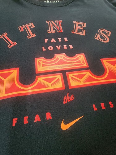 Lebron James Nike Dri-Fit WITNESS Black T-Shirt Men's XL NBA NICE - Picture 2 of 4