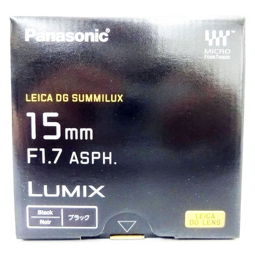 Panasonic H-X015-K BLACK LUMIX G LEICA DG SUMMILUX 15mm /F1.7 ASPH. NEW - Picture 6 of 8