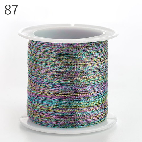 Nylon Sparkle Bracelet Tassel Braided Thread Cord Multiple Strands 0.2-1mm W - Picture 13 of 38