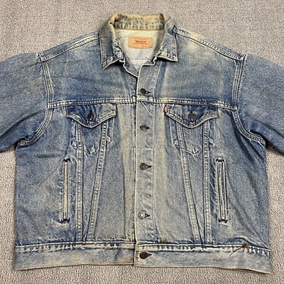 Vintage 90s Levis Denim Jean Jacket 70507 0218 Mens XL Vintage 90s Levis Denim Jean Jacket 70507 0218 Mens XL