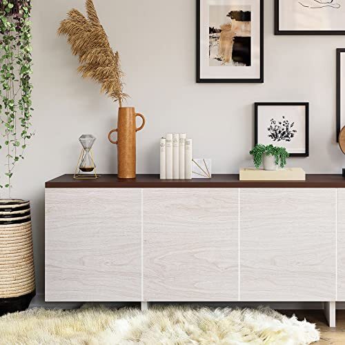Lativo White Peel and Stick Wallpaper Wood Grain 17.7‘’×118‘’, White/Beige - Picture 9 of 9