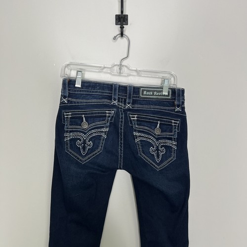 Rock Revival Ele Distressed Skinny Jean Size 26 - Picture 9 of 12