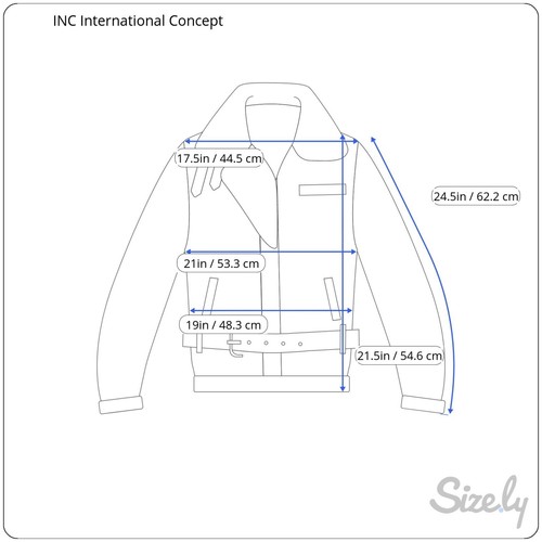 INC International Concepts Jacket Womens Large Vegan Suede Moto Animal Print - Picture 9 of 9