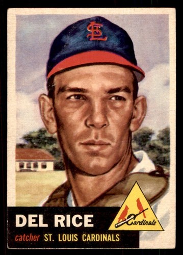 1953 Topps Baseball #68 Del Rice GD *j3 - Afbeelding 1 van 2