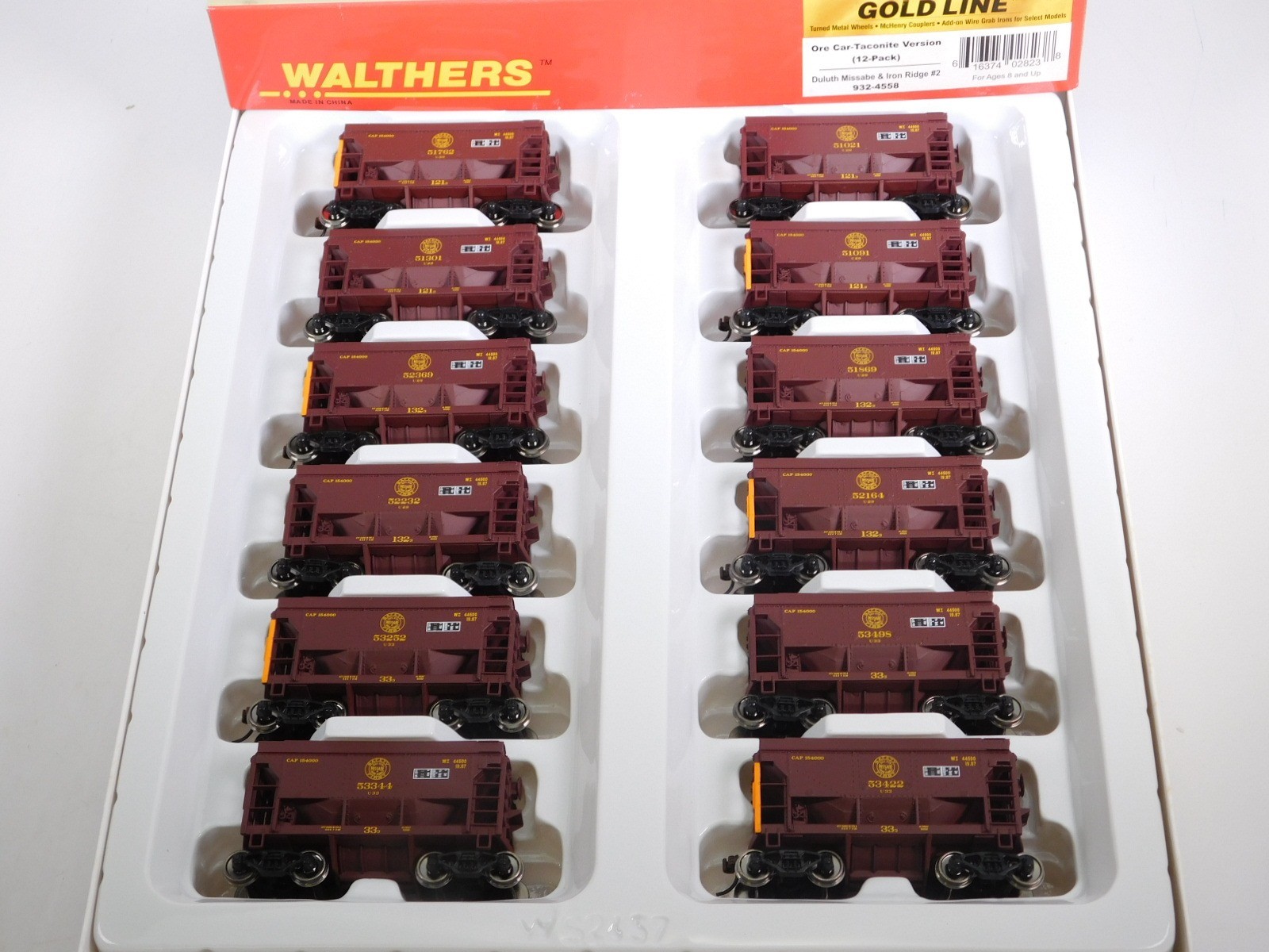 Escala HO Walthers Oro Line 932-4558 Conjunto de 12 dm&ir 20' Ore Coches Rtr Modelos Escala HO Walthers Oro Line 932-4558 Conjunto de 12 dm&ir 20' Ore Coches Rtr Modelos