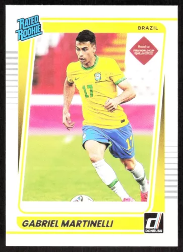 2021 3304D Donruss RATED ROOKIE Gabriel Martinelli Rookie Brazil #182