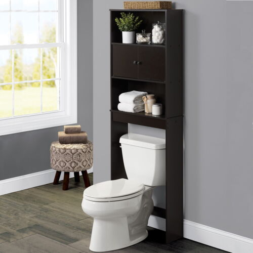 3 Shelves Over-The-Toilet Bathroom Space Saver Storage Cabinet - Picture 8 of 12