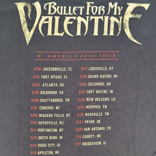 Bullet For My Valentine Venom Union Jack T-Shirt Size Large - Picture 8 of 10