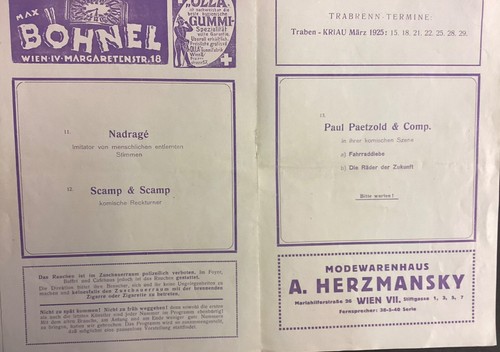 APOLLO- Varieteprogramm 1925,Programmheft - Bild 4 von 5