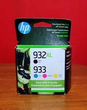 GENUINE 4-PACK HP 932XL BLACK & 933 COLOR INK OFFICEJET 7110 7510 SEALED 9/2024